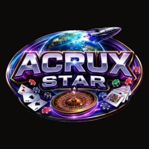 App banner promoting the AcruxStar Casino mobile app for Android and iOS